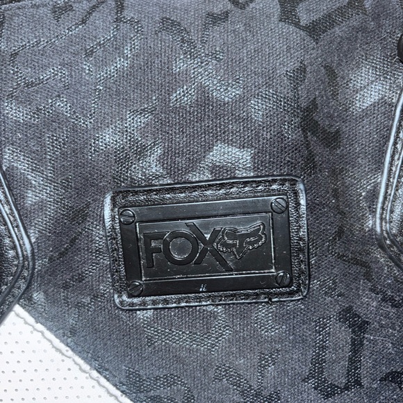 Fox Black and White Satchel with Yellow Accent - Picture 4 of 11